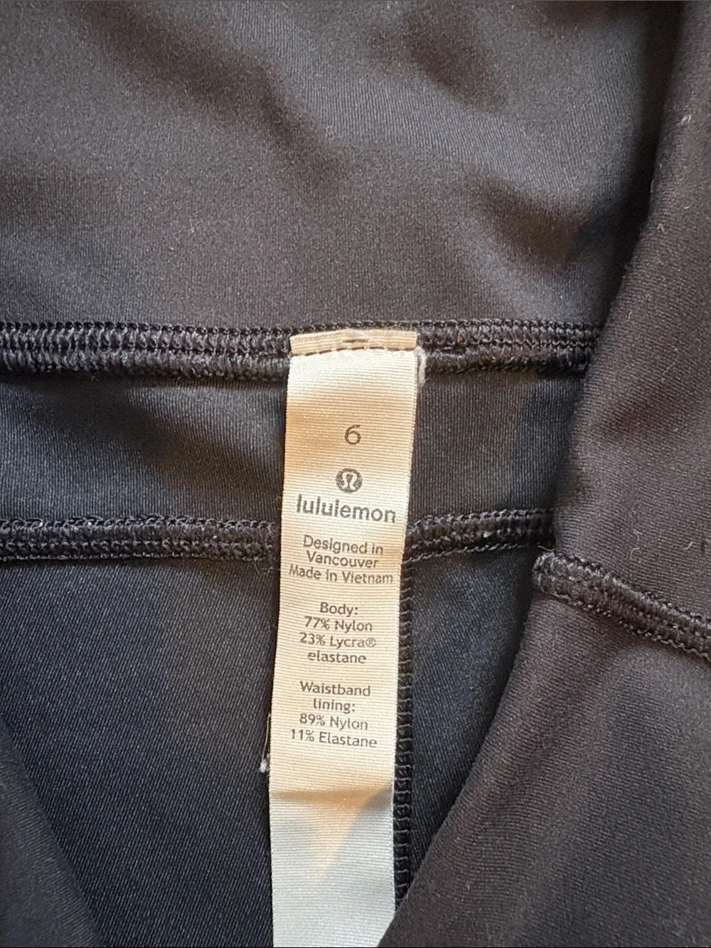 Lululemon High-Waist Black Active Shorts